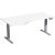 Elektro-Hubtisch Elevate Plus, links höhenverstellbar, (H x B x T) 630-1280 x 1000 x 1800 mm, weiß/silber