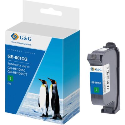 G&G Original-Druckerpatrone GB-001CG schnell trocknende Solvent Tinte grün 42ml