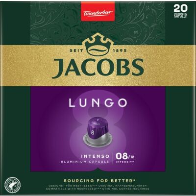 Jacobs Kapsel Lungo, Intensität 8, 20 Stück