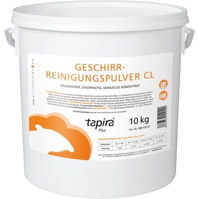 Tapira Geschirreinigungspulver plus CL, 10 kg