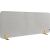 Tischtrennwand Elements, akustik, (H x B x T) 600 x 1600 x 210 mm, Halterung, grau