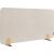 Tischtrennwand Elements, akustik, (H x B x T) 600 x 1200 x 210 mm, Halterung, beige