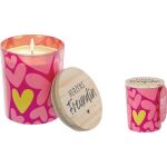 Duftkerze im Glas Motiv Herzen