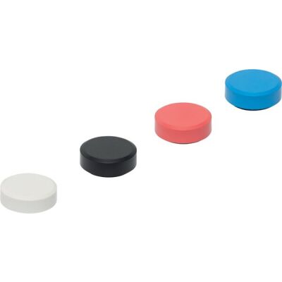 Facetterand-Magnet MAULpro Recycling, Ø 29 mm, Haftkraft 0,6 kg,  20 Stück, sortiert