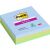 Super Sticky Notes 6753SSMX, 101 x 101 mm, denimblau, limonengrün, immergrün, 3 Blöcke à 70 Blatt