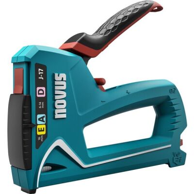 Handtacker J-17 für Fein- und Flachdrahtklammern 6 bis 14 mm und Nägel bis 16 mm, Unterlsdemechanik, ABS-Kunststoffgehäuse