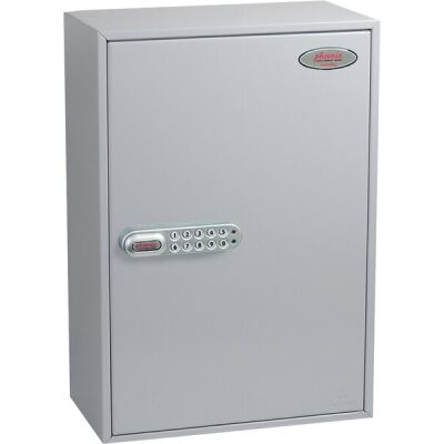 Schlüsselschrank, elektrisches Schloss, 300 Haken, hellgrau