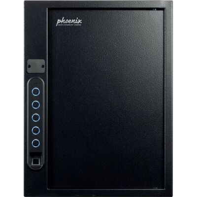 Fingerprint Key Safe, Fingerabdruck-Schloss, 60 Haken, schwarz