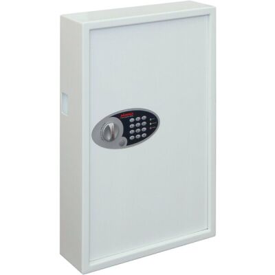 Schlüsseltresor, elektrisches Schloss, 144 Haken, weiß