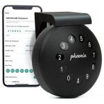 Schlüsseltresor SMILE, anbohren, schwarz