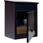 Paket Box, Schlüssel-Schloss, schwarz