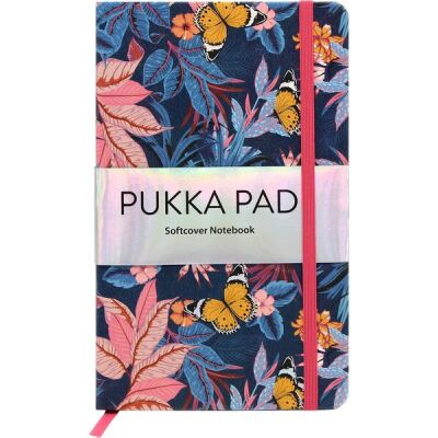 Pukka Bloom Softcover Notizbuch Blau liniert 96 Blatt