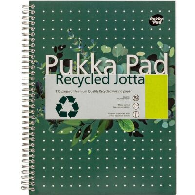 Pukka Recycled Collegeblock DIN A4 liniert 55 Blatt