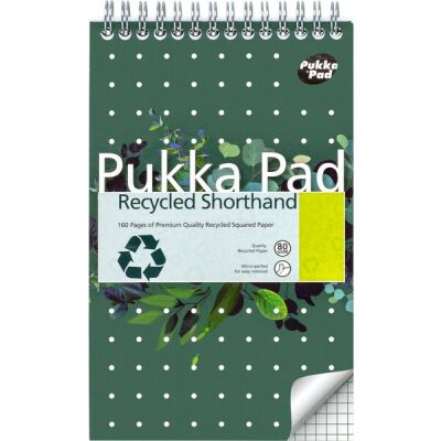 Pukka Recycled Shorthandblock kariert 80 Blatt