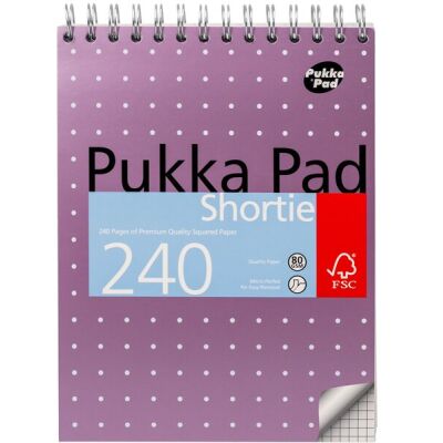 Pukka Metallic Shorthandblock kariert 120 Blatt