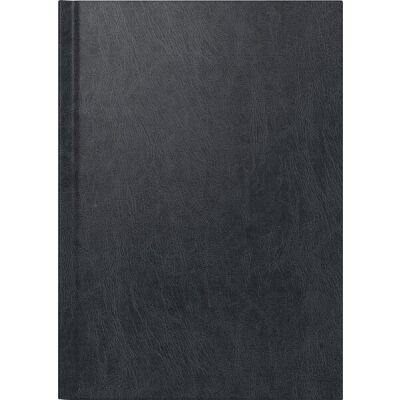 Buchkalender Chefplaner, 14,5 x 20,6 cm, 1 Tag/1 Seite, Miradur-Einband, schwarz, halbstündlich 7 - 20 Uhr