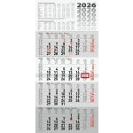 4-Monats-Wandkalender, 4 Monate/1 Seite, 33 x 65 cm,...