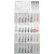 4-Monats-Wandkalender, 4 Monate/1 Seite, 33 x 65 cm, Druck: anthrazit/rot