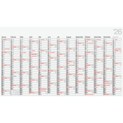 Wandkalender 2026, young design XL, 139 x 79 cm, 13 Monate/1 Seite, Januar bis Januar Folgejahr