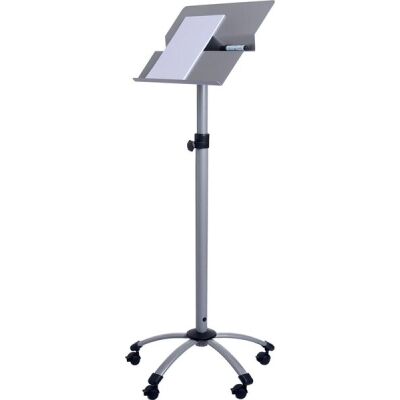 Rednerpult Eco, höhenverstellbar, mobil, grau