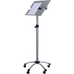 Rednerpult Eco, höhenverstellbar, mobil, grau