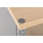 Regal, Seitenwände aus Stahl, mobil, festellbare...