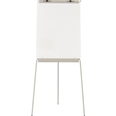 Flipchart Classic, kunstoffbeschichtet, magnethaftend, Dreibein, höhenverstellbar, weiß