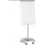 Flipchart Professional, mobil, magnethaftend, 1 Seitenarm, Rundfuß, höhenverstellbar, weiß