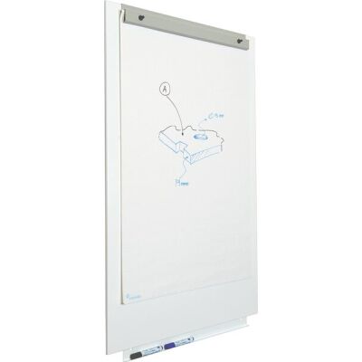 Flipchart-Blockhalter Skin, magnethaftend, Wandbefestigung/Türbefestigung