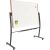 Whiteboard Natural mobil, Holzoptik, eiche, 172 x 151 x 64 cm, weiß