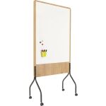 Moderationstafel Natural, Holzoptik, mobil, 46 x 189 x...