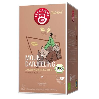 Teekanne BIO Luxury Cup Mount Darjeeling, Pyramidenbeutel, 25 Stück