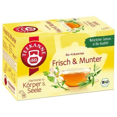 Teekanne BIO Harmonie Körper & Seele, Frisch & Munter, 18 Stück