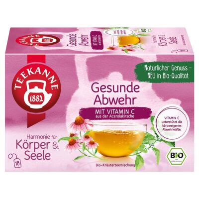 Teekanne BIO Harmonie Körper & Seele, Gesunde Abwehr, 18 Stück