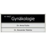 Türschild Silver, 180 x 72 mm, 3 Profile