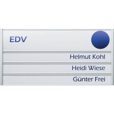 Türschild Silver, 180 x 90 mm, 4 Profile