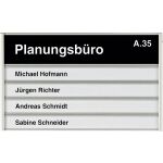 Türschild Silver, 180 x108 mm, 5 Profile