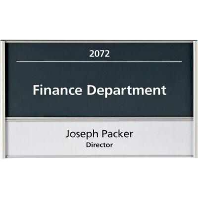 Türschild Silver, 60 x 108 mm, 2 Profile