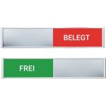 Türschild Raumbelegung, Anzeiger Frei/Belegt in...