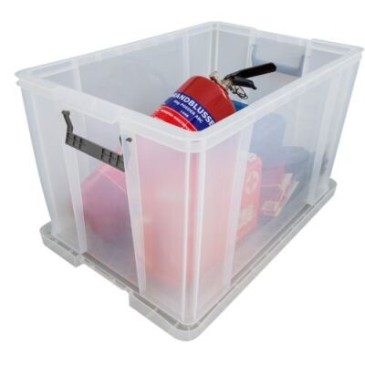 Allstore Aufbewahrungsbox, 85 l, transparent, Maße: 66 x 44 x 39 cm