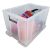 Allstore Aufbewahrungsbox, 85 l, transparent, Maße: 66 x 44 x 39 cm