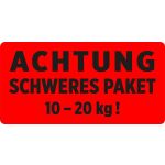 Warnetiketten "Schweres Paket 10-20kg",...