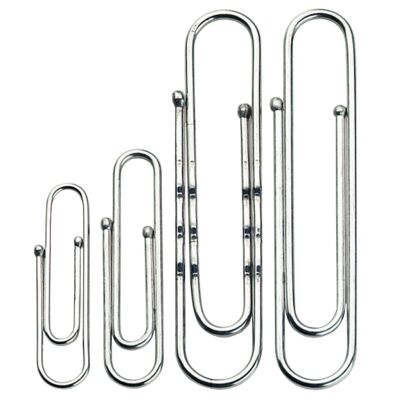 Briefklammer Norica, 24 mm, Kugelenden, verzinkt