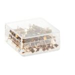 Flachkopfklammern No.13, vermessingt, Länge 16 mm,...