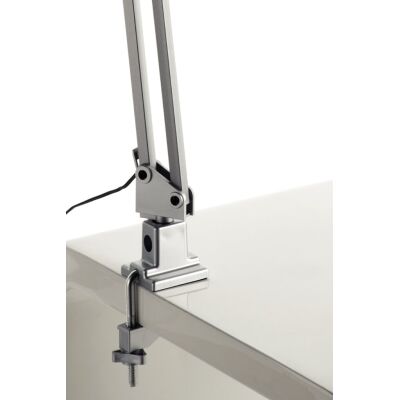 LED-Tischleuchte, Doppelgelenkarm, Klemmfuß, Lebensdauer Leuchtmittel 30.000 Stunden, 20 LEDs, 7W