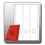 Rückenschild, lang/breit, 285 x 61 mm, 100 Blatt