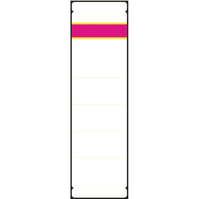 Rückenschild, selbstklebend, kurz/breit, 190 x 61 mm, 100 Blatt, 400 Etiketten