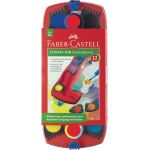 Deckfarbkasten Connector, 12 Farben, Deckweiß