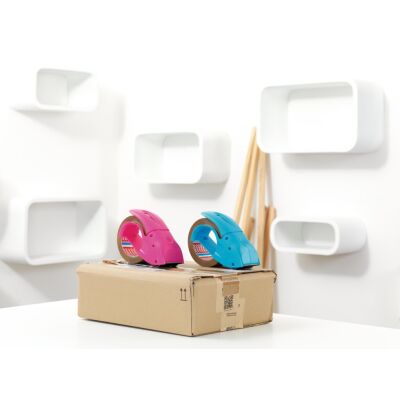 Packbandabroller tesapack® Packn Go, inkl. 1 Rolle tesapack® 50 mm x 50 m PP-Folie