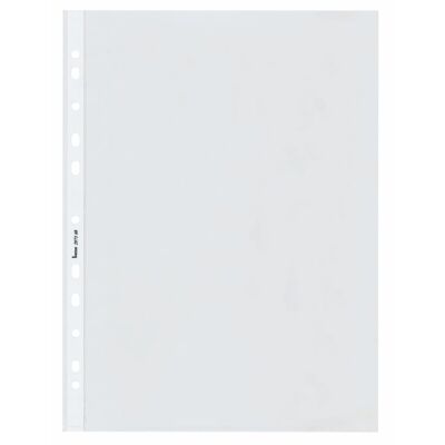 Lochrandhülle, DIN A4, farblos, PP-Folie, Oberfläche glatt, glasklar, oben offen, 220 x 305 mm